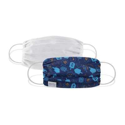 Martex Health Dreidels Double Layer Gathered Face Mask - Single Pack