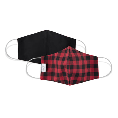Martex Health Buffalo Plaid Reversible Triple Layer Face Masks with SILVERbac™ Antimicrobial Technology Single Pack