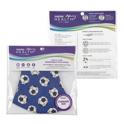 Martex Health Sports Triple Layer Face Masks with SILVERbac™ Antimicrobial Technology