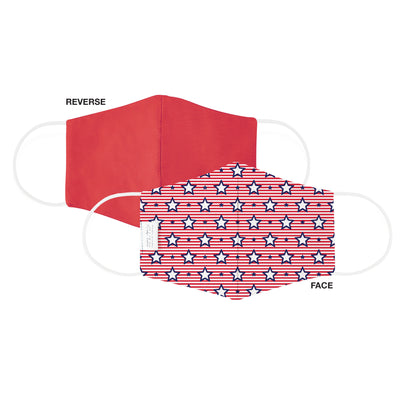Martex Health Star Spangled Reversible Triple Layer Face Masks with SILVERbac™ Antimicrobial Technology