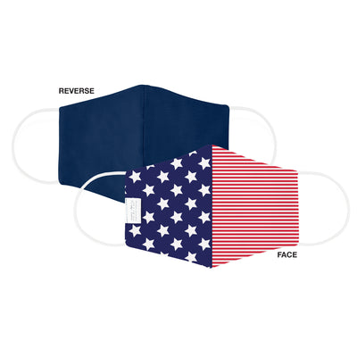 Martex Health Star Spangled Reversible Triple Layer Face Masks with SILVERbac™ Antimicrobial Technology