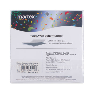 Martex Health Bunny Face Double Layer Gathered Youth Face Mask