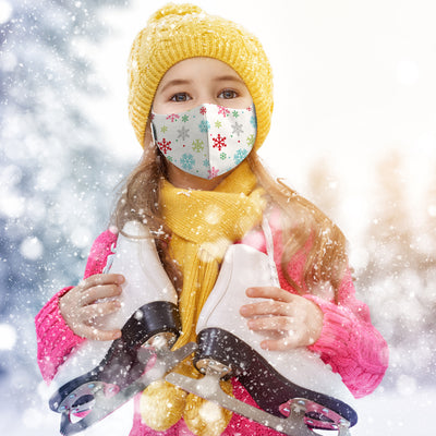 Martex Health Snowy Day Youth Triple Layer Face Mask with SILVERbac™ Antimicrobial Technology - Single Pack