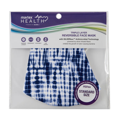 Martex Health Triple Layer Standard Tie Dye Face Mask with SILVERbac™ Antimicrobial Technology