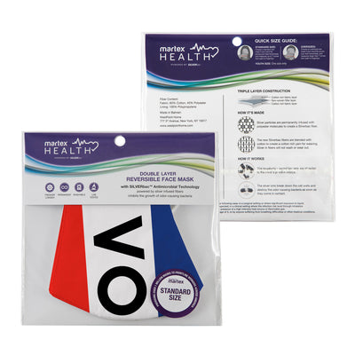 Martex Health Vote Triple Layer Face Masks with SILVERbac™ Antimicrobial Technology