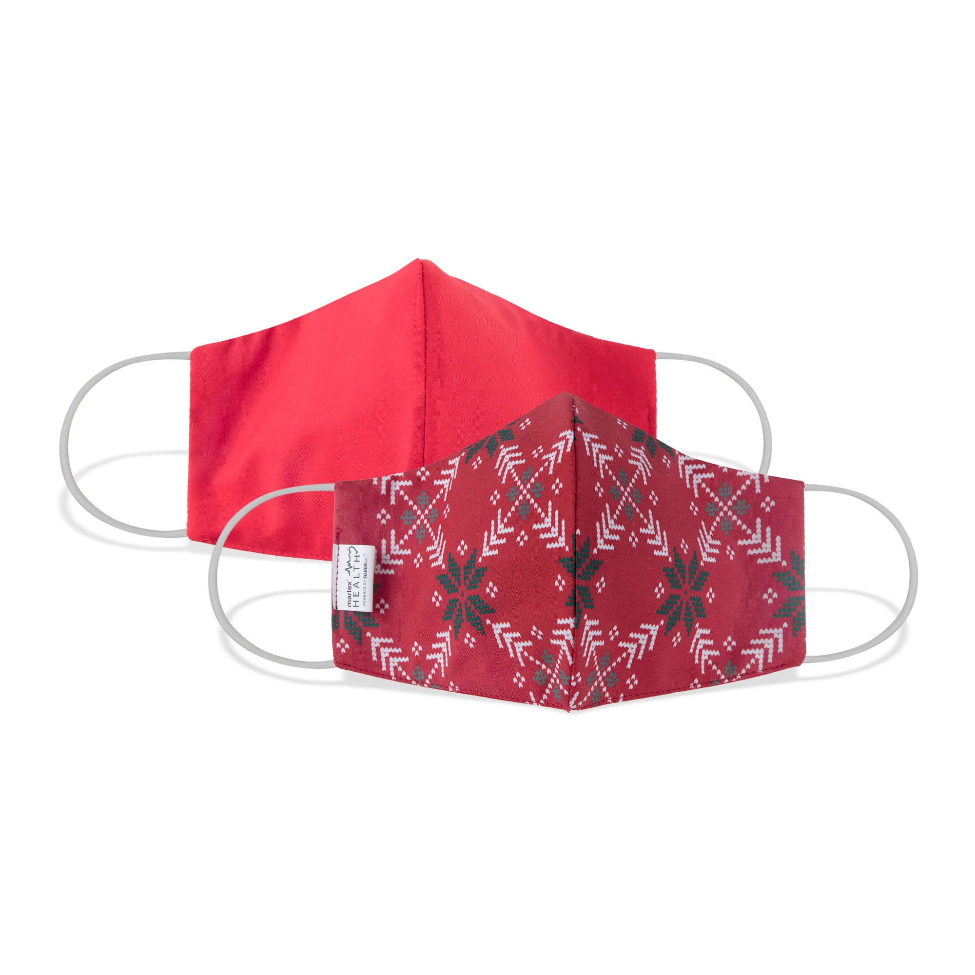 Martex Health Fair Isle Standard Triple Layer Face Mask with SILVERbac™ Antimicrobial Technology - Single Pack