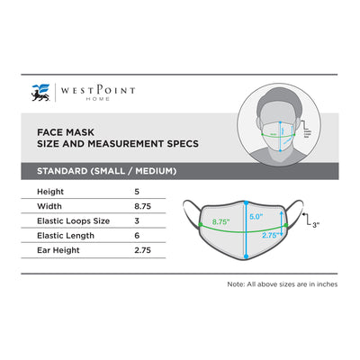 Martex Health Triple Layer Adult Face Mask with SILVERbac™ Antimicrobial Technology