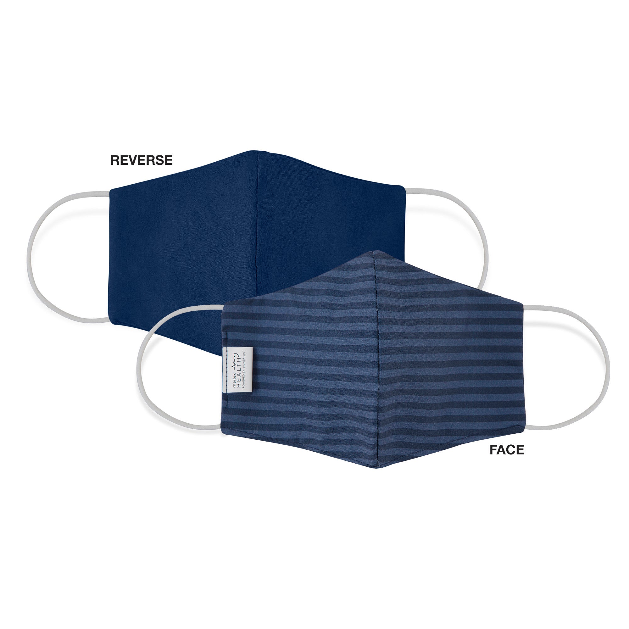 Martex Health Triple Layer Adult Face Mask with SILVERbac™ Antimicrobial Technology