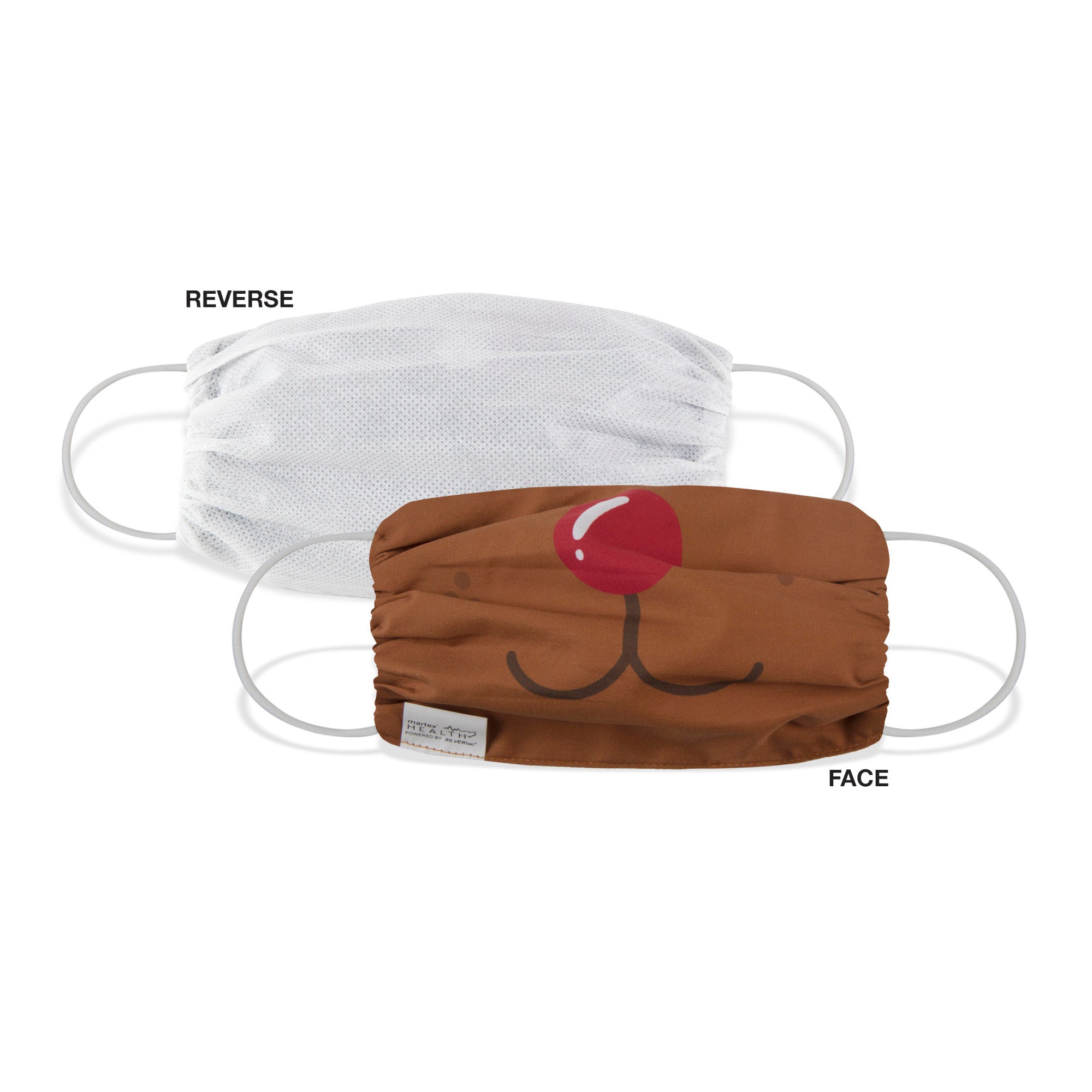 Martex Health Christmas Character Double Layer Gathered Face Masks 4-Pack