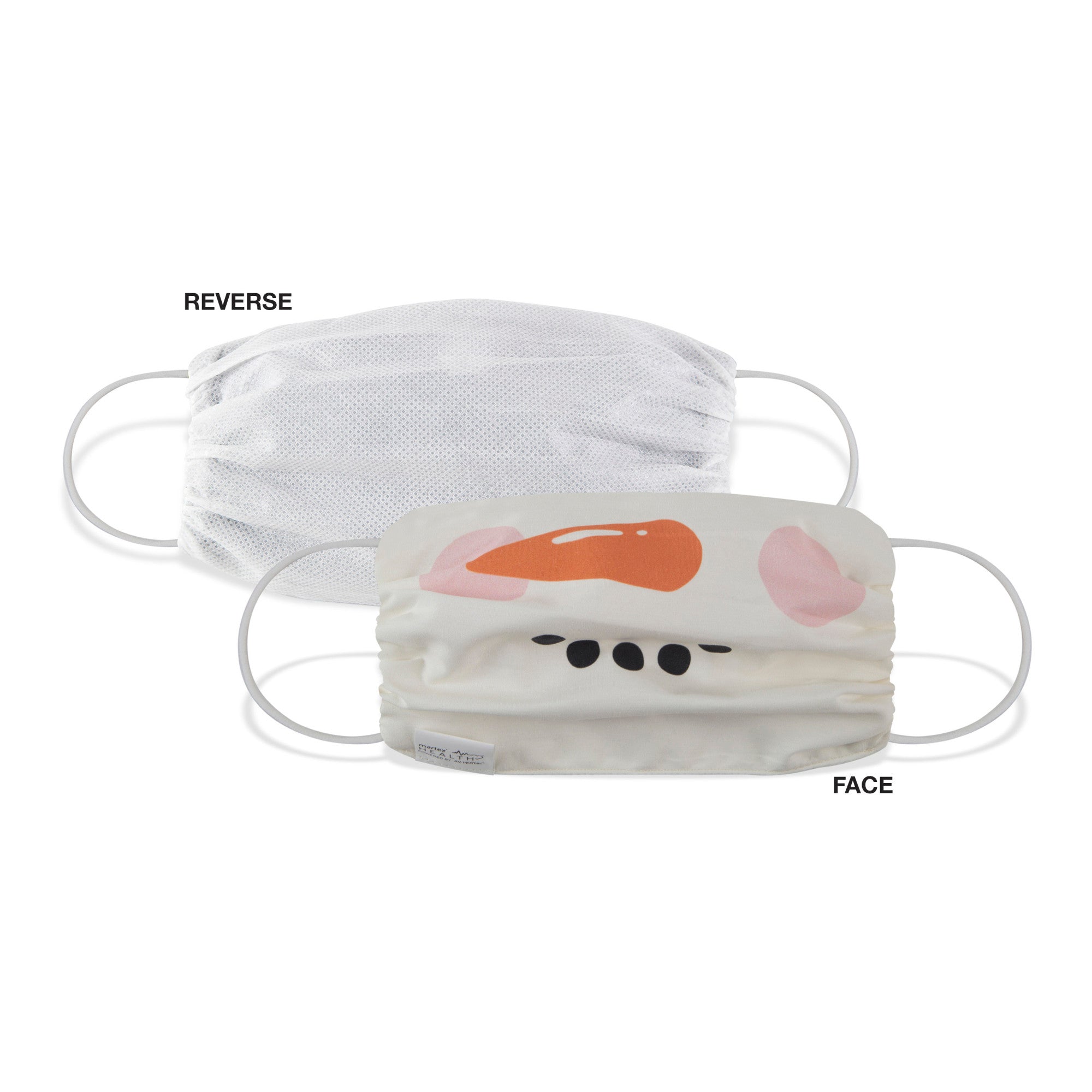 Martex Health Christmas Character Double Layer Gathered Face Masks 4-Pack