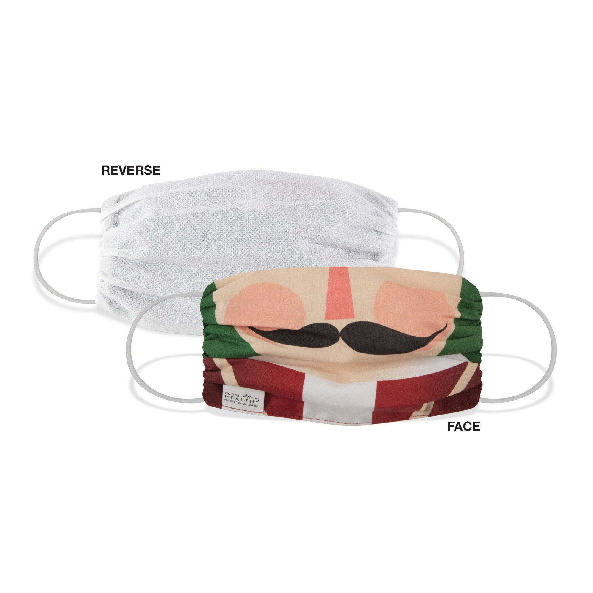 Martex Health Christmas Character Double Layer Gathered Face Masks 4-Pack