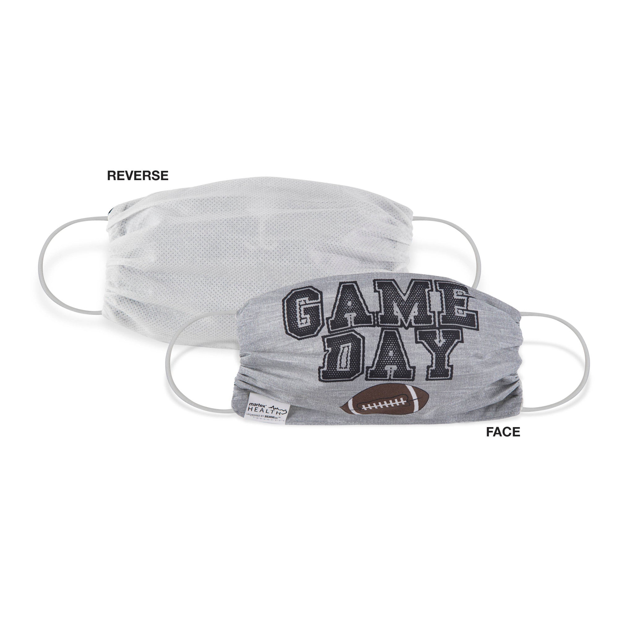 Martex Health Football Double Layer Gathered Face Masks 3-Pack