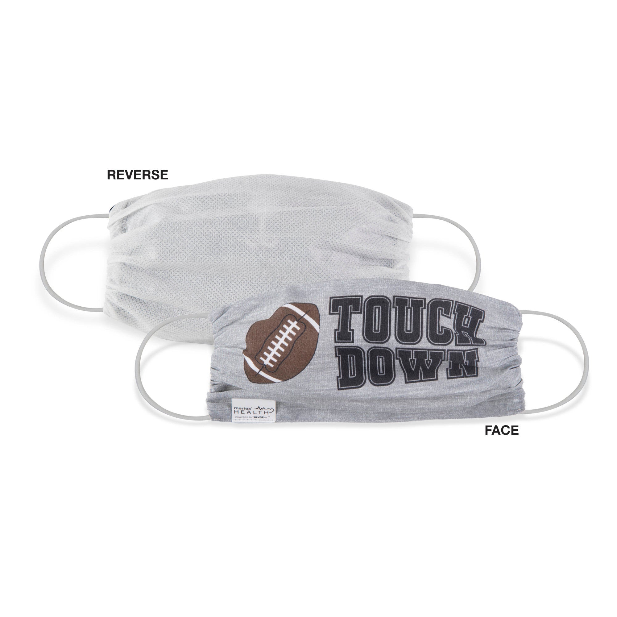 Martex Health Football Double Layer Gathered Face Masks 3-Pack