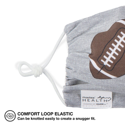 Martex Health Football Double Layer Gathered Face Masks 3-Pack