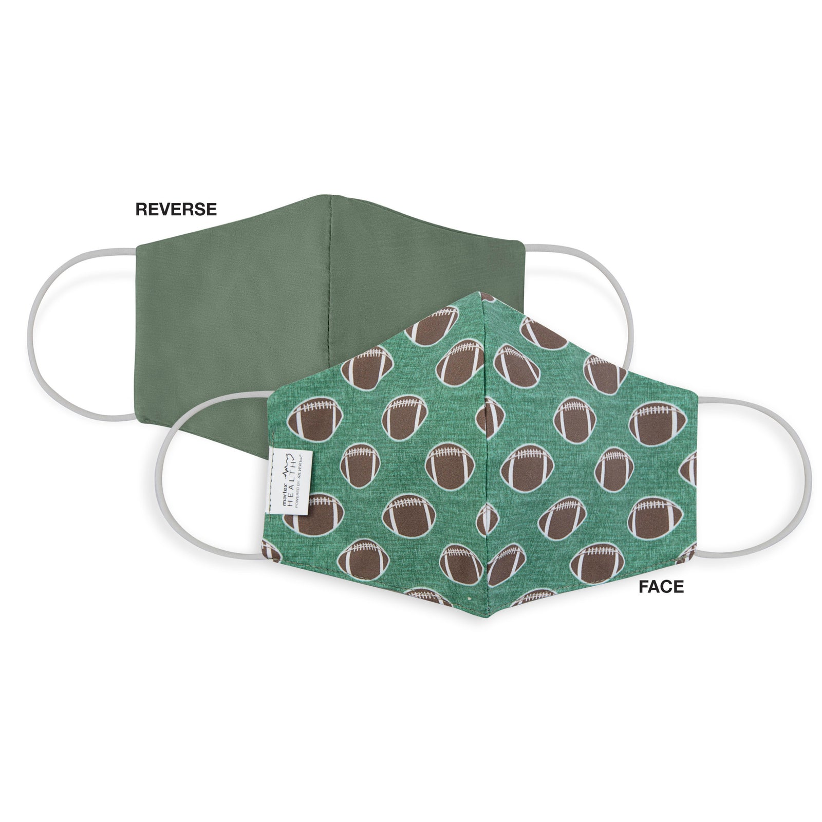 Martex Health Sports Triple Layer Face Masks with SILVERbac™ Antimicrobial Technology