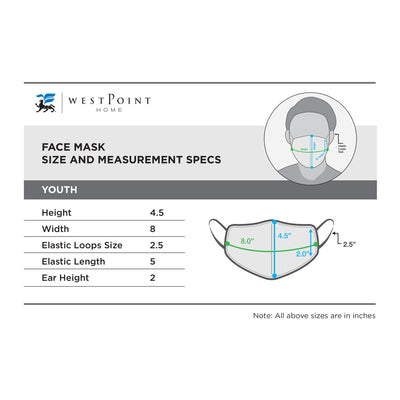 Martex Health Sports Triple Layer Face Masks with SILVERbac™ Antimicrobial Technology