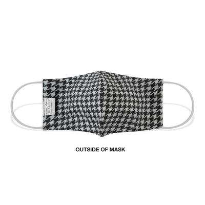 Martex Health Black and White Houndstooth Standard Triple Layer Face Mask with SILVERbac™ Antimicrobial Technology - Single Pack