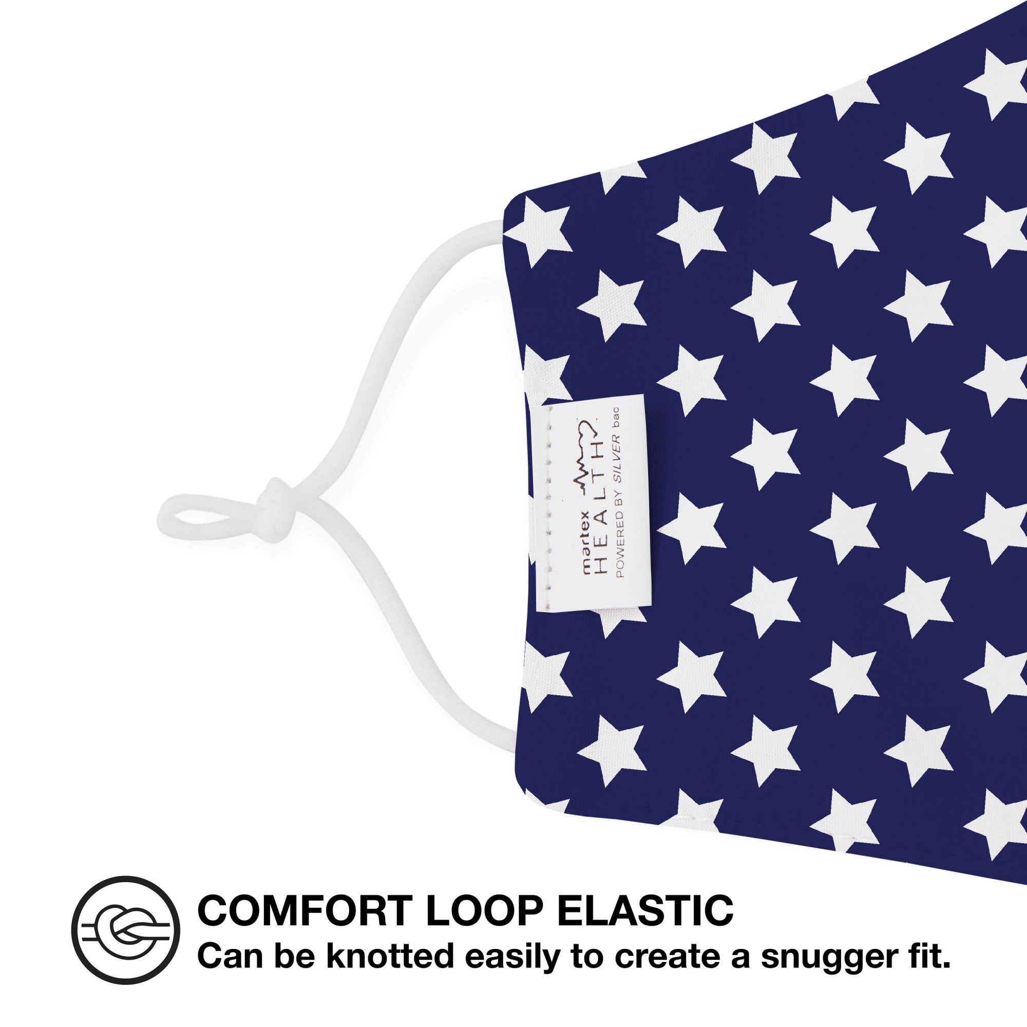 Martex Health Star Spangled Reversible Triple Layer Face Masks with SILVERbac™ Antimicrobial Technology