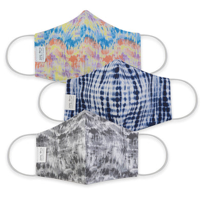 Martex Health Tie Dye Triple Layer Face Masks with SILVERbac™ Antimicrobial Technology 3-Pack