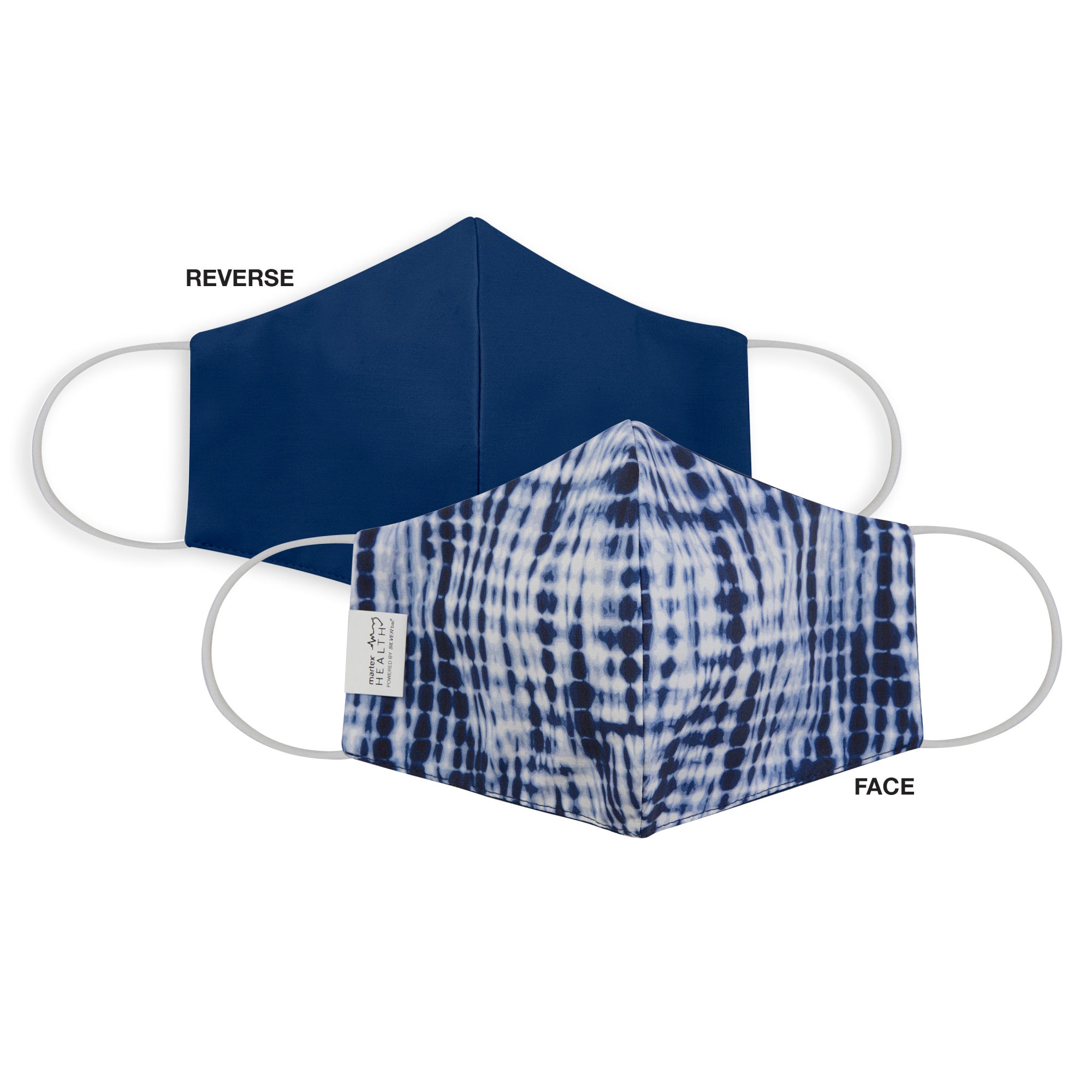 Martex Health Tie Dye Triple Layer Face Masks with SILVERbac™ Antimicrobial Technology 3-Pack
