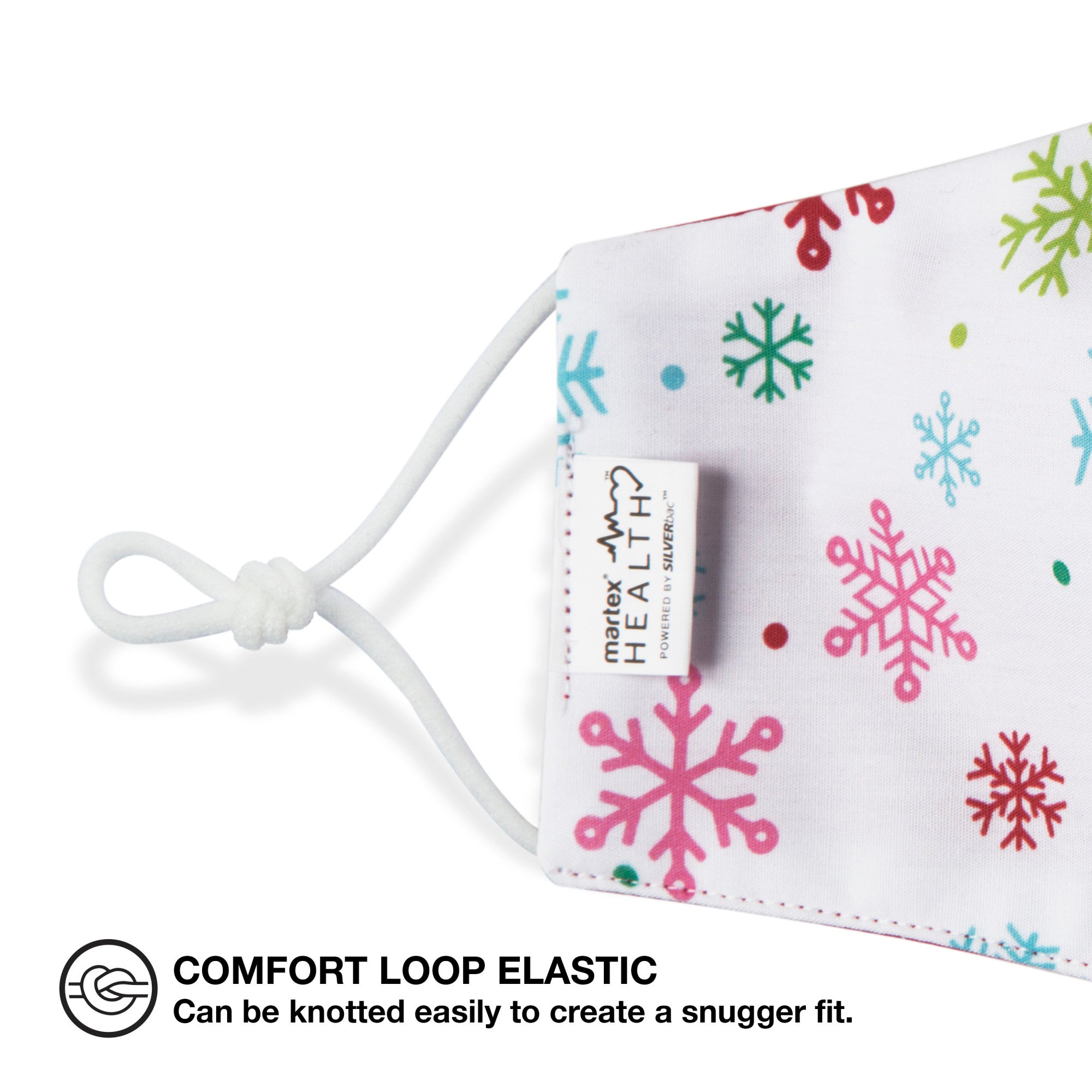 Martex Health Snowy Day Youth Triple Layer Face Mask with SILVERbac™ Antimicrobial Technology - Single Pack