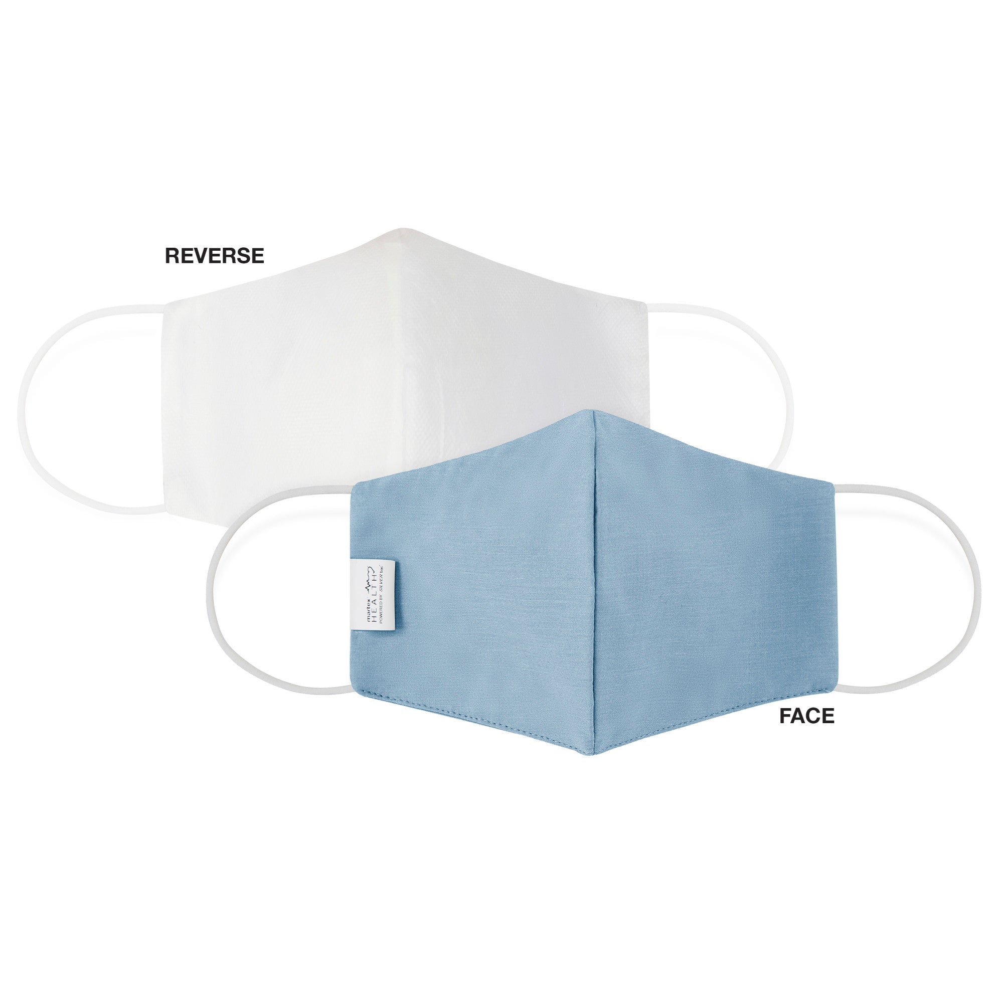 Martex Health Face Mask with SILVERbac™ Antimicrobial Technology - 10 Pack