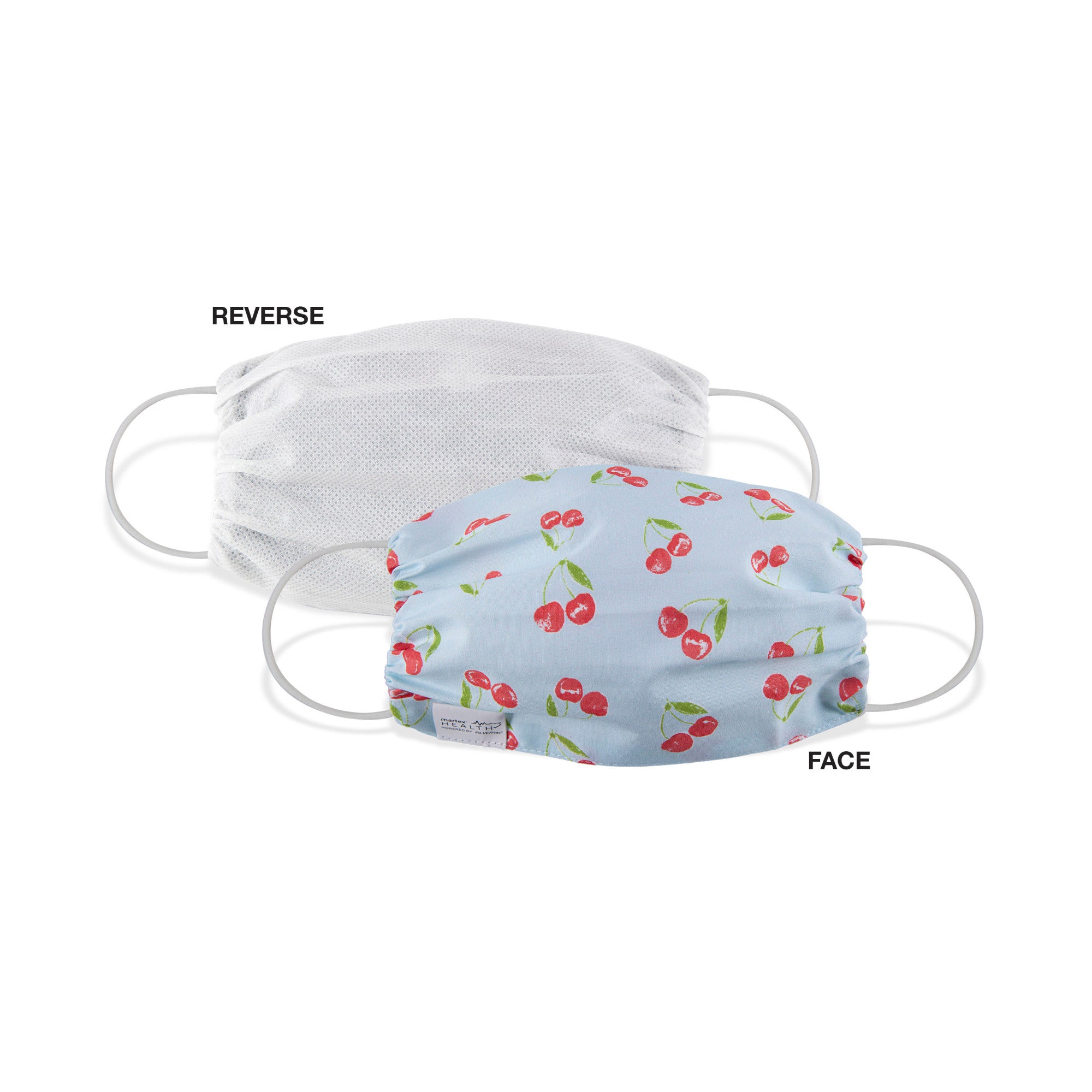 Martex Health Cherries Double Layer Gathered Standard Face Mask
